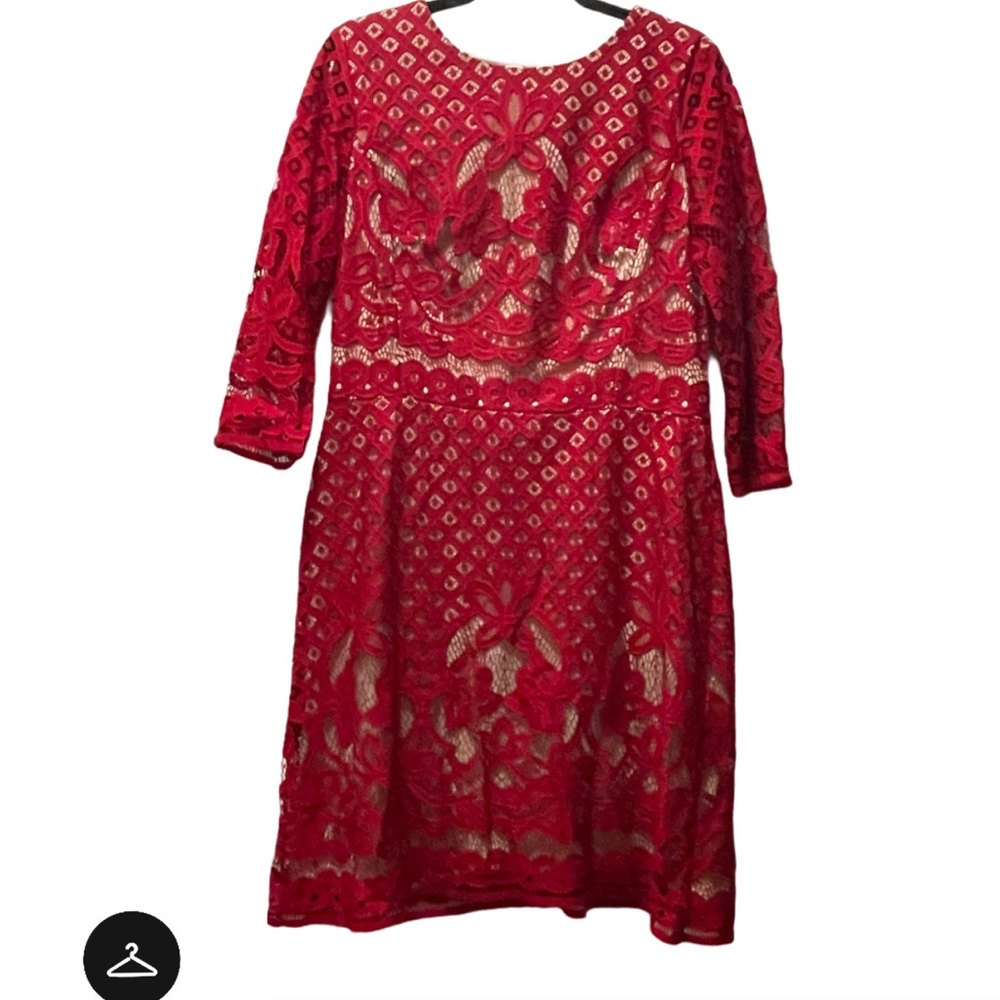 Women's Crochet Lace Fit and Flare Dress | Size 14